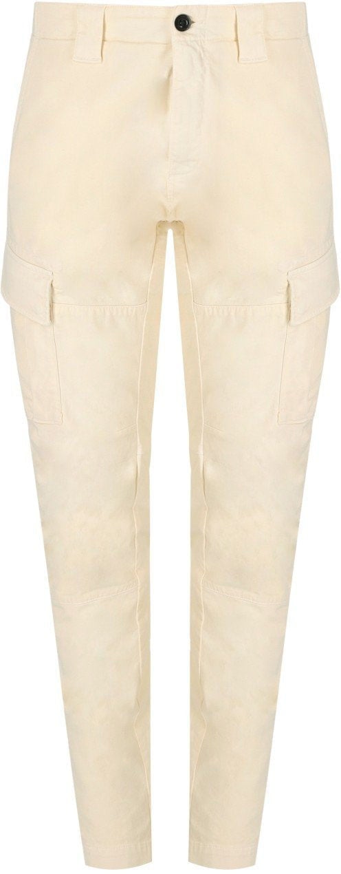 CP Company C.P. COMPANY STRETCH SATEEN PISTACHIO SHELL CARGO PANTS Beige