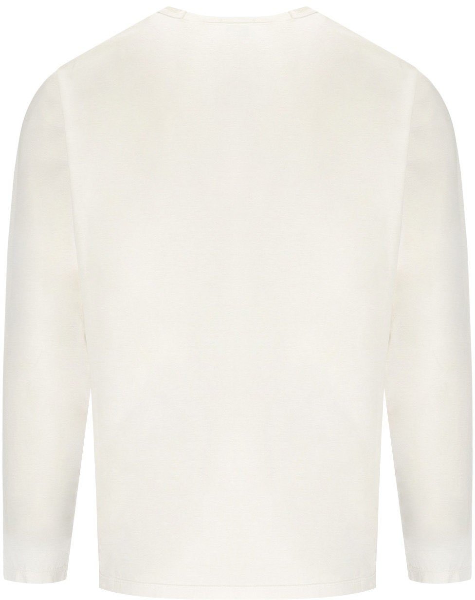 CP Company C.P. COMPANY GAUZE LONG SLEEVED T-SHIRT Wit