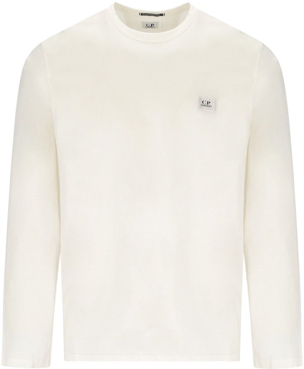 CP Company C.P. COMPANY GAUZE LONG SLEEVED T-SHIRT Wit