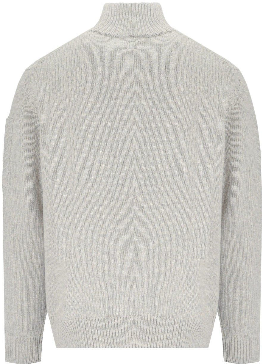 CP Company C.P. COMPANY GRS LIGHT GREY CARDIGAN Grijs