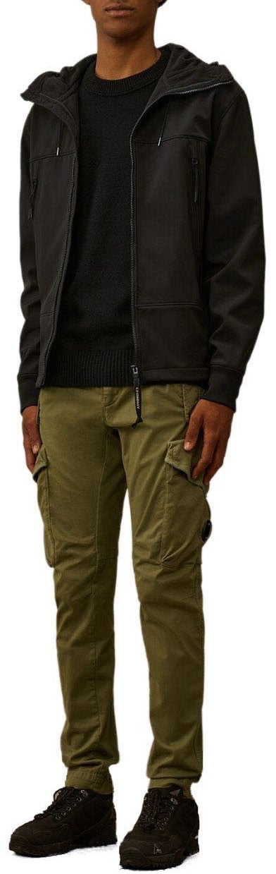 CP Company C.P. COMPANY C.P. SHELL-R GOGGLE HOODED JACKET Zwart