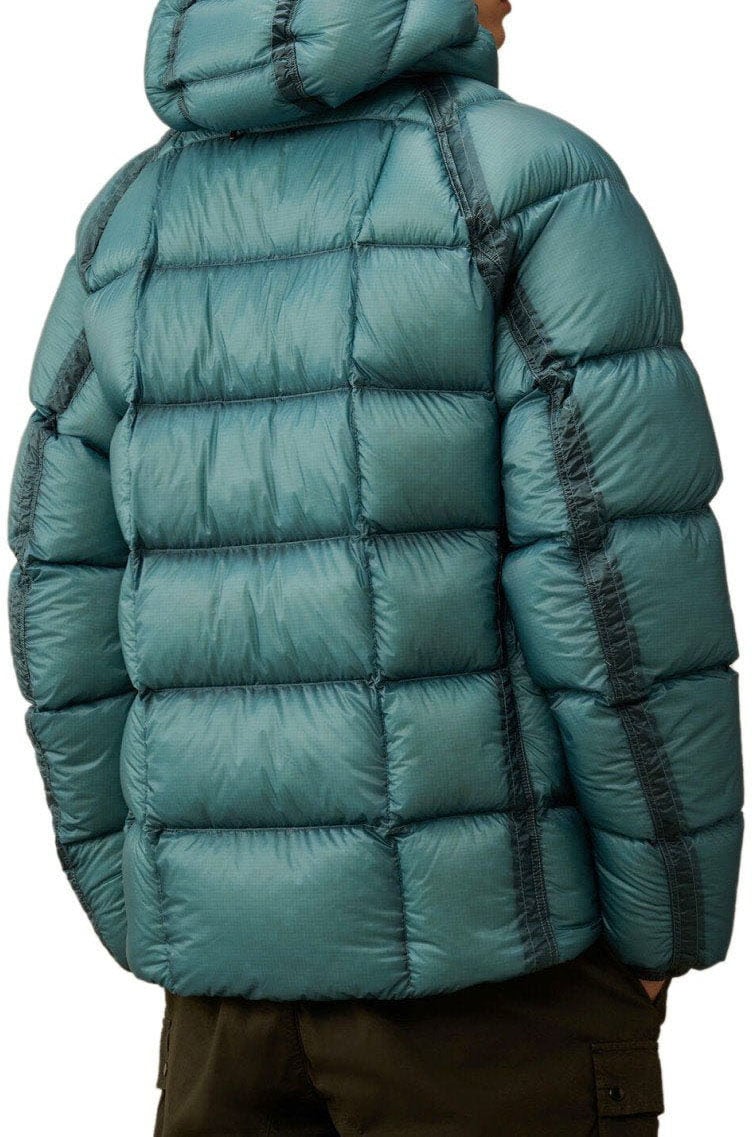 CP Company C.P. COMPANY D.D.-SHELL AEGEAN HOODED DOWN JACKET Blauw