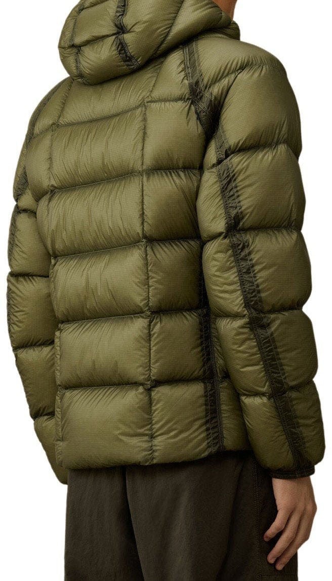 CP Company C.P. COMPANY D.D. SHELL CAPERS HOODED DOWN JACKET Groen