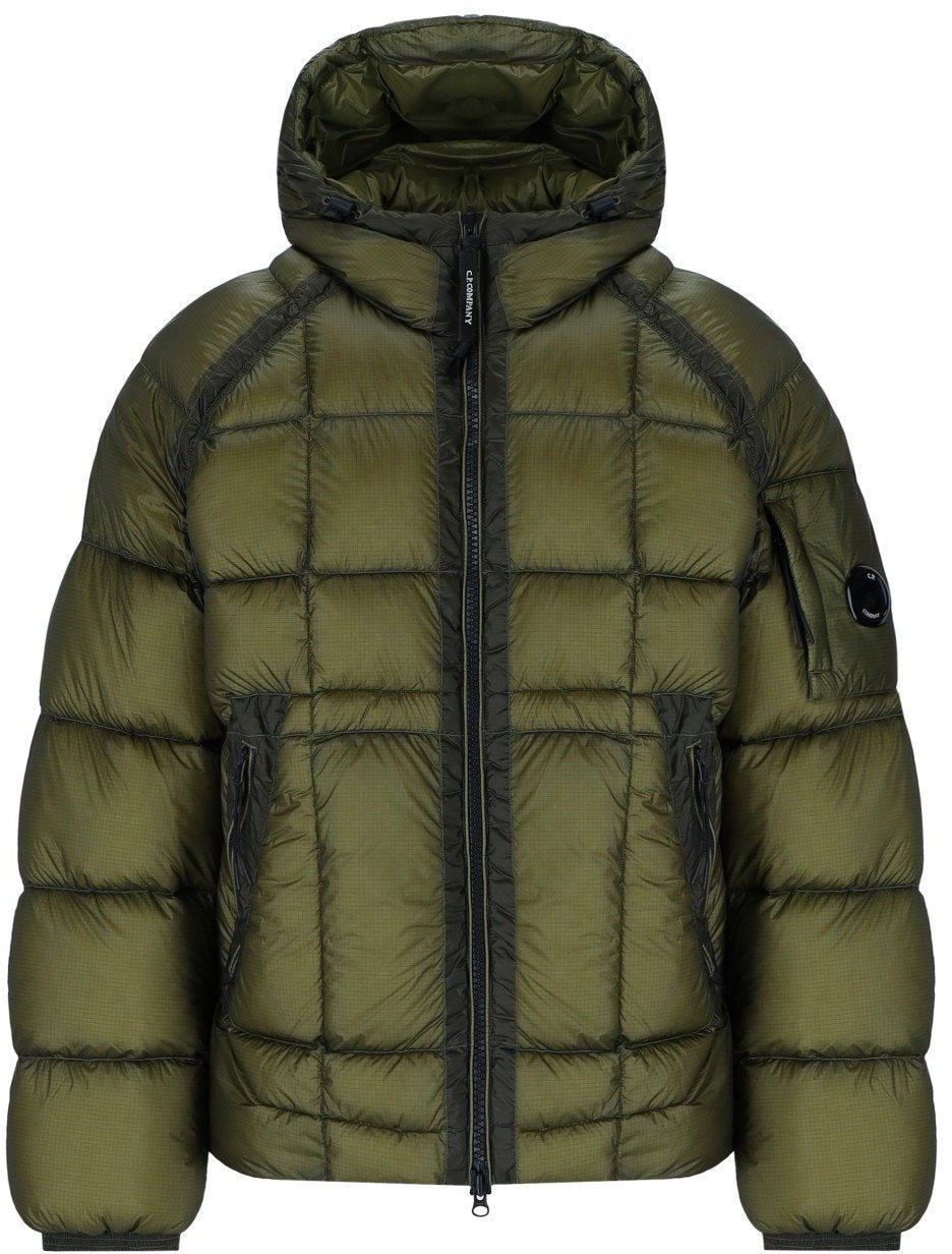CP Company C.P. COMPANY D.D. SHELL CAPERS HOODED DOWN JACKET Groen