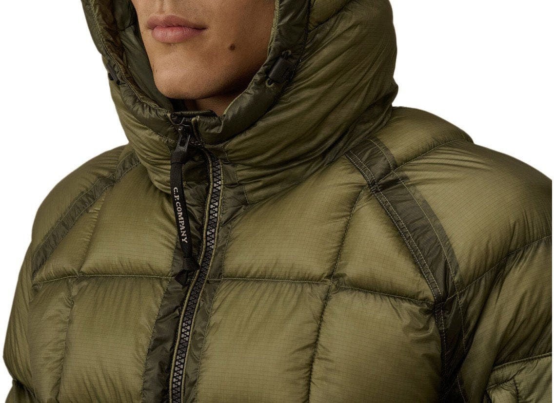 CP Company C.P. COMPANY D.D. SHELL CAPERS HOODED DOWN JACKET Groen