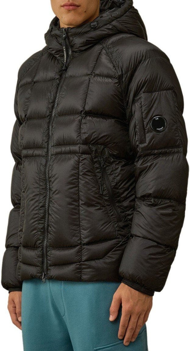 CP Company C.P. COMPANY D.D. SHELL HOODED DOWN JACKET Zwart