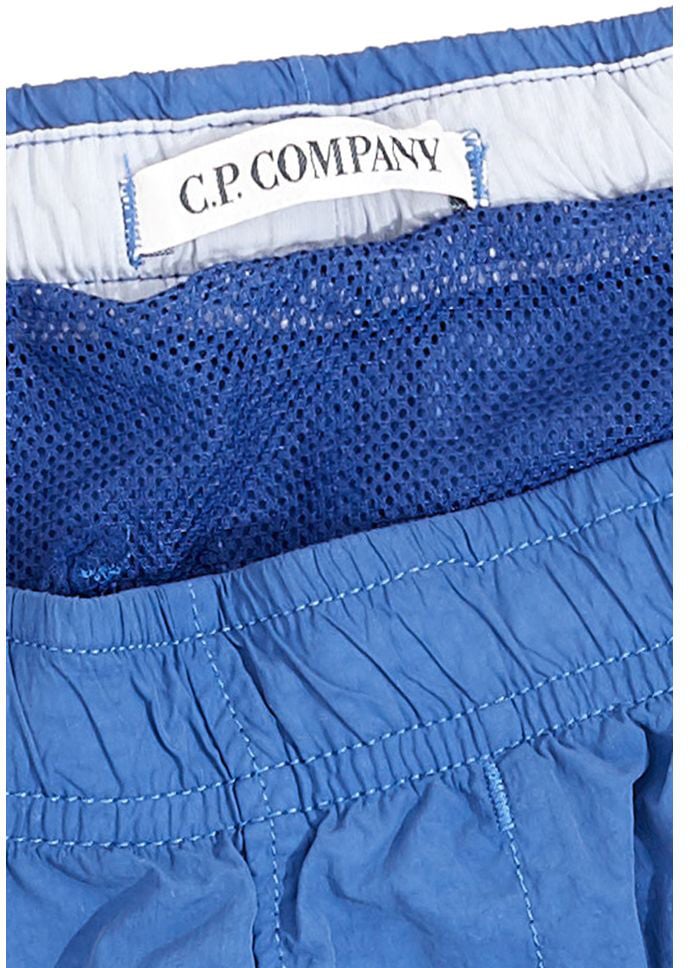 CP Company C.P. Company Blue Polyamide Swim Shorts Blauw