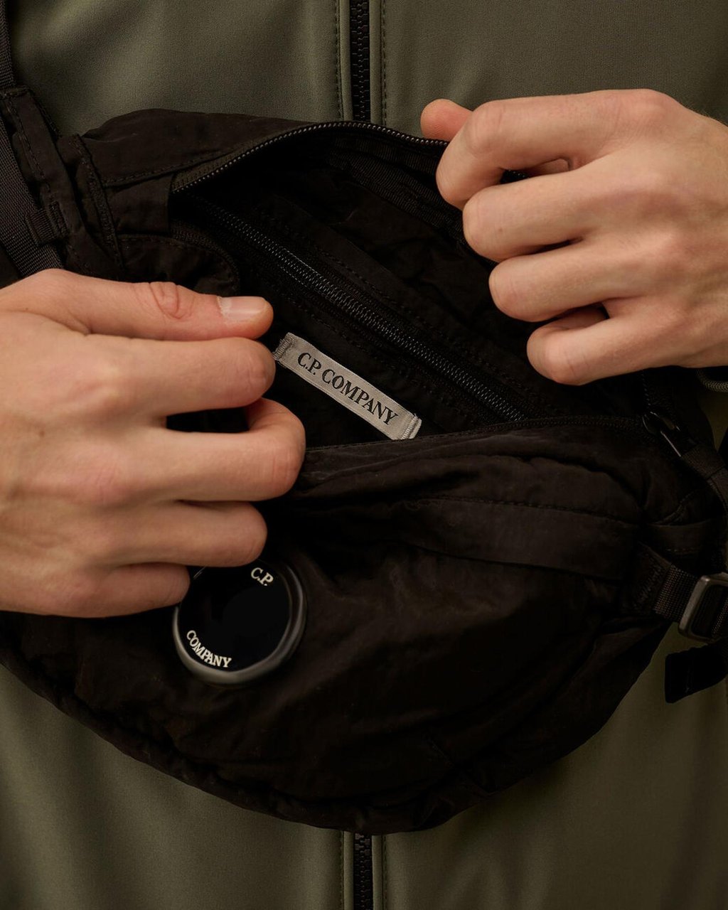 CP Company C.P.Company Heren Waist Lens Bag Zwart Zwart