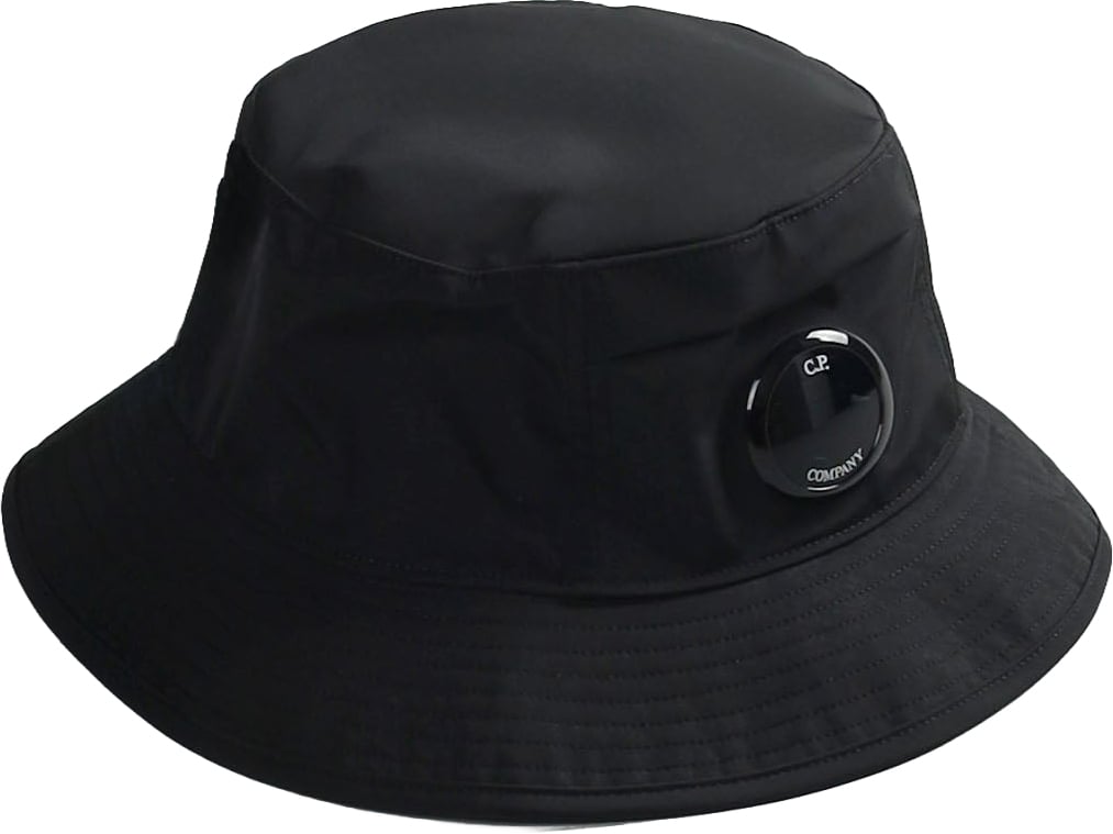 CP Company CHROME-R LENS BUCKET HAT ZWART Zwart