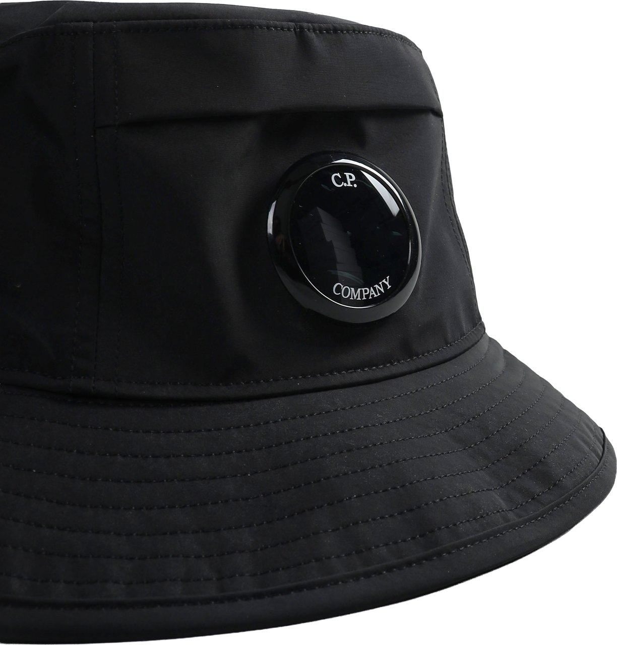 CP Company CHROME-R LENS BUCKET HAT ZWART Zwart
