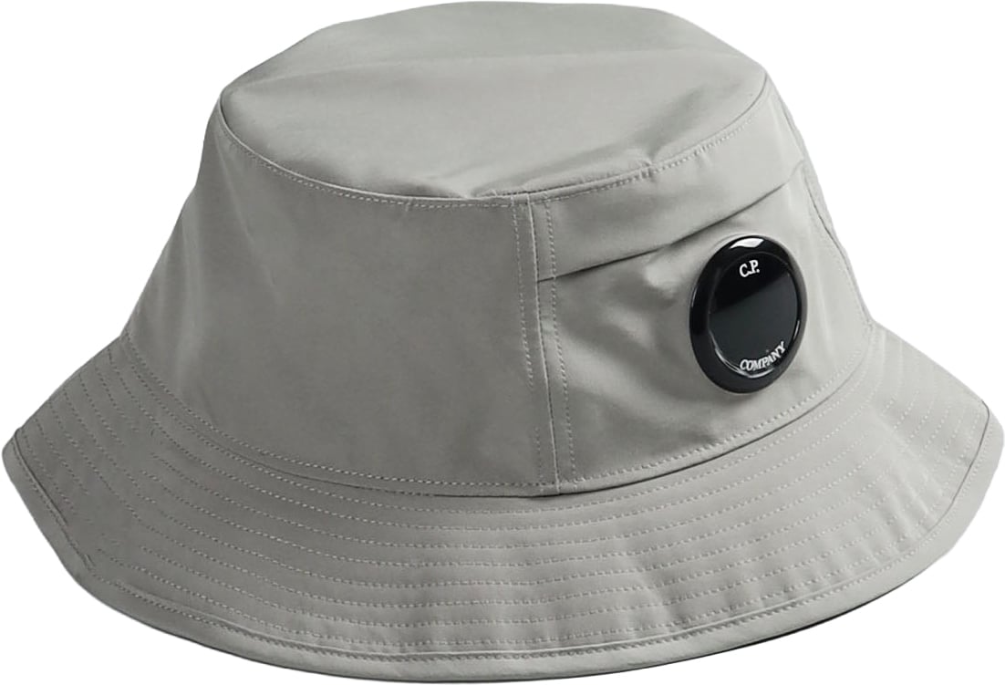 CP Company CHROME-R LENS BUCKET HAT DOVE Lichtgrijs