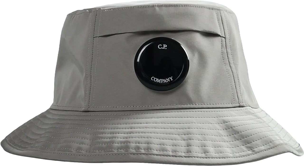 CP Company CHROME-R LENS BUCKET HAT DOVE Lichtgrijs