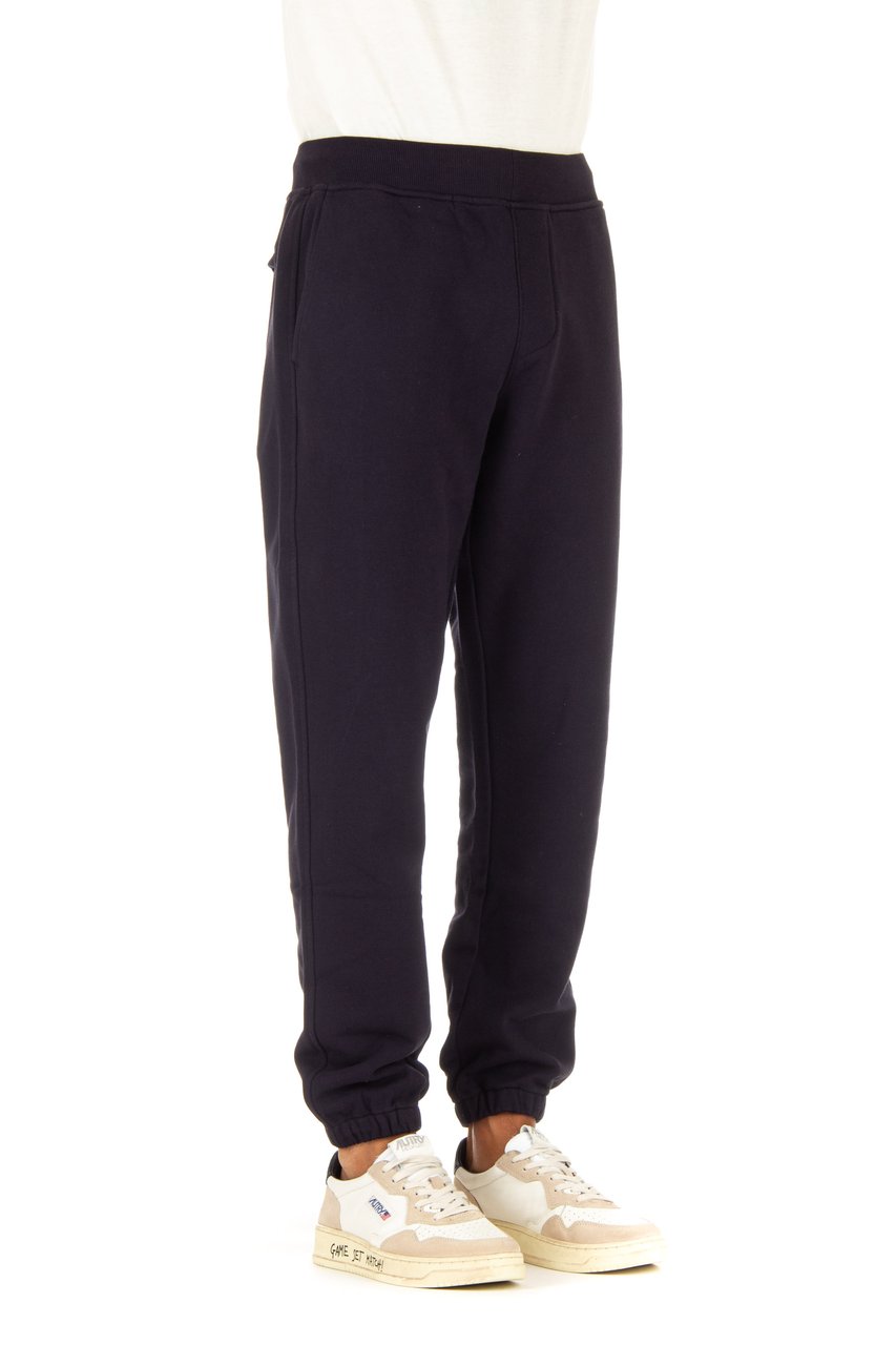 CP Company Cotton Diagonal Jogger Sweatpants Zwart