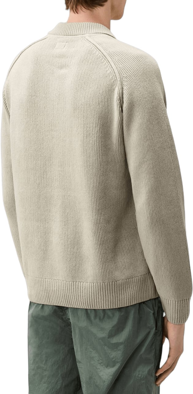CP Company CHENILLE COTTON LENS POLO SHIRT Taupe