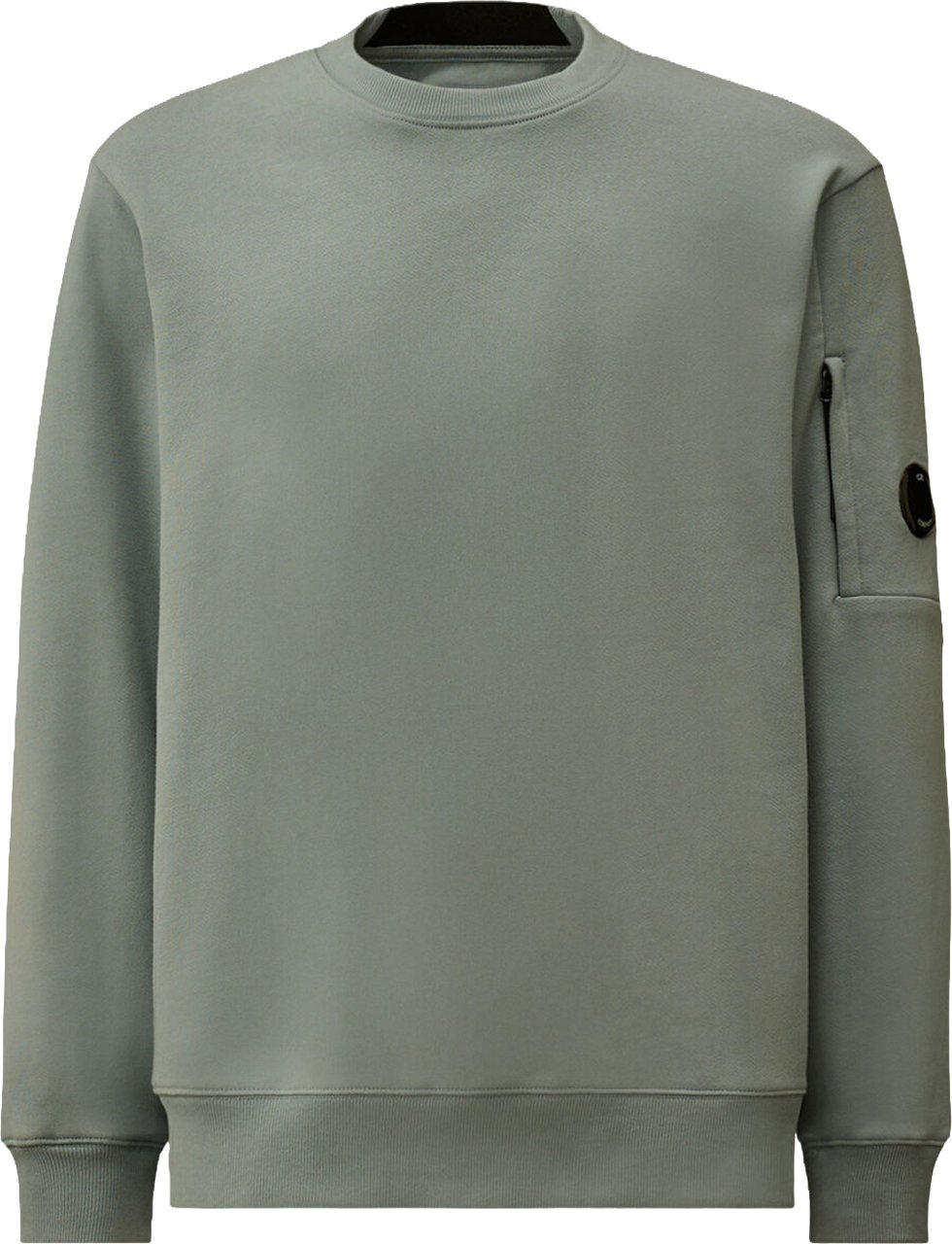 CP Company DIAGONAL RAISED FLEECE LENS SWEATER Lime