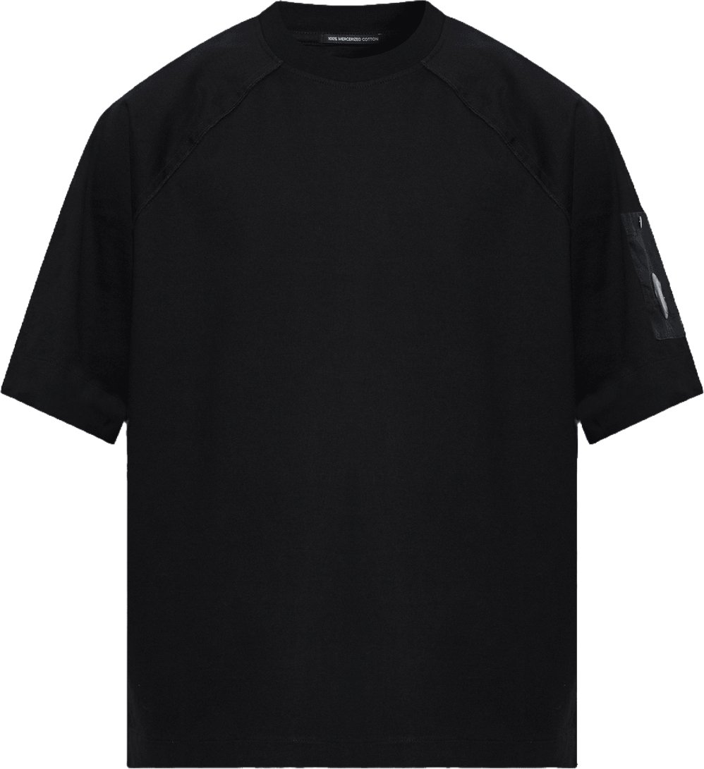 CP Company 30/2 MERCERIZED JERSEY LENS T-SHIRT Zwart
