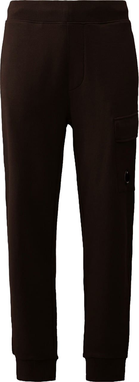CP Company DIAGONAL RAISED FLEECE LENS SWEATPANTS Donkergroen