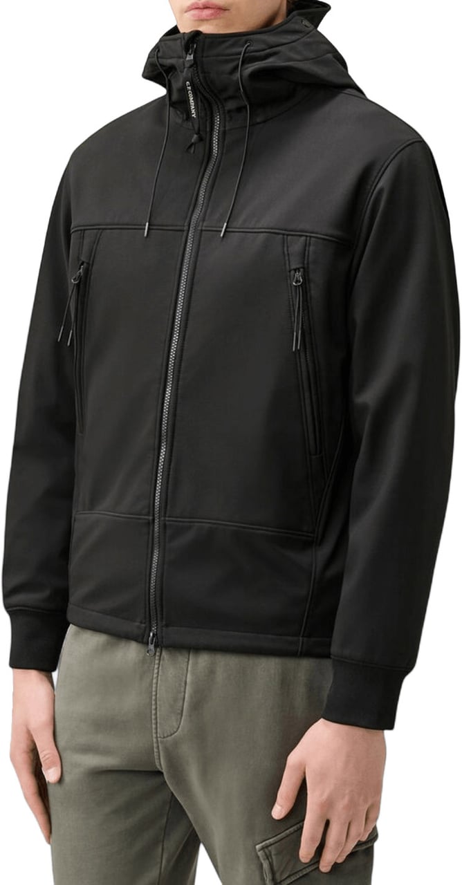 CP Company C.P. SHELL-R GOGGLE JACKET Zwart