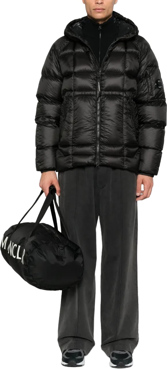 CP Company D.D. SHELL HOODED DOWN JACKET Zwart