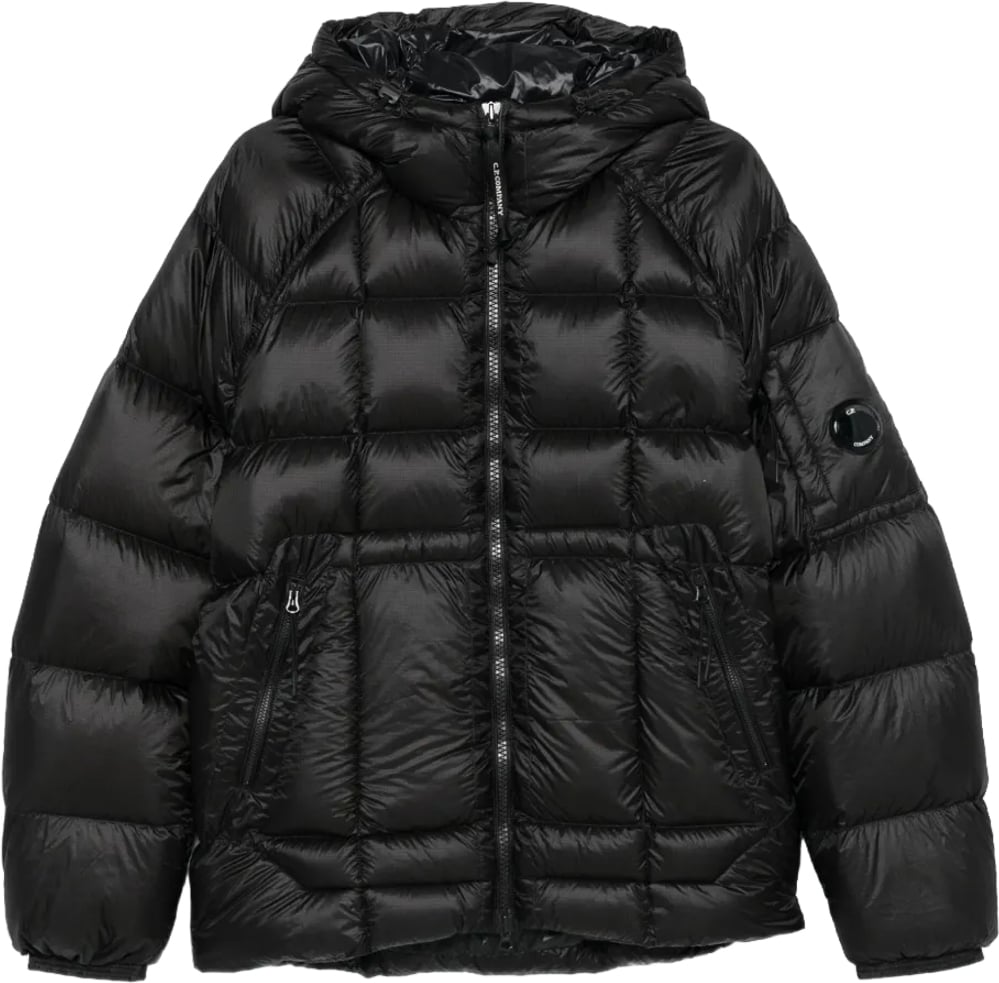 CP Company D.D. SHELL HOODED DOWN JACKET Zwart