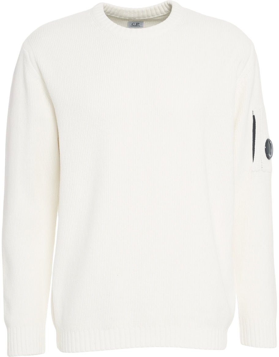 CP Company Sweater with logo detail Wit