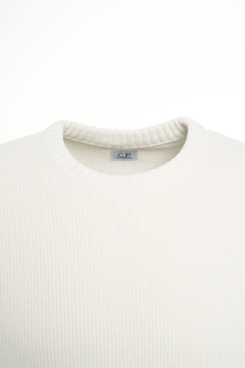 CP Company Sweater with logo detail Wit