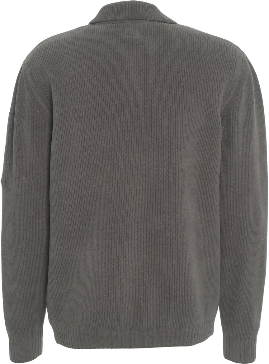 CP Company Long-sleeve knit polo Beige