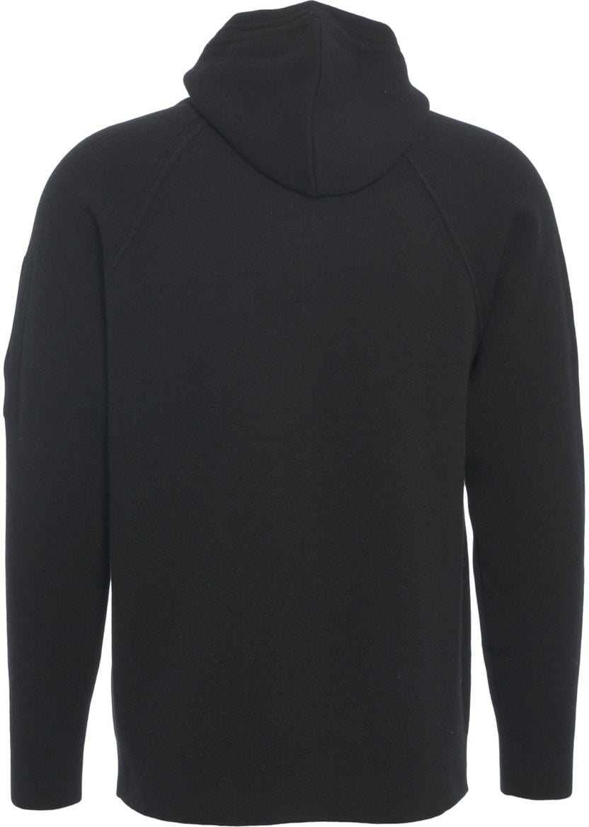CP Company Knit hooded jacket Zwart