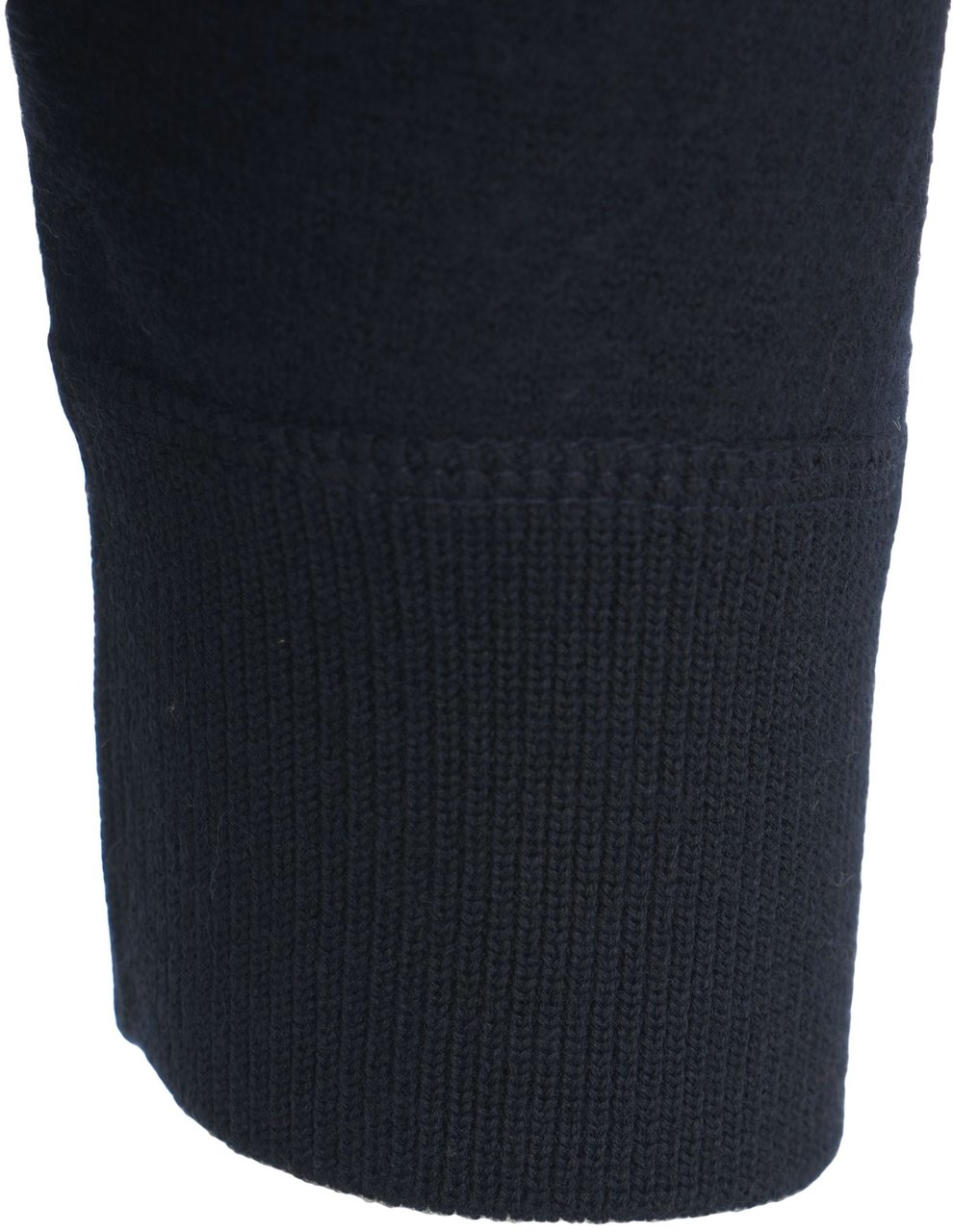 CP Company Knit sweater with logo patch Blauw