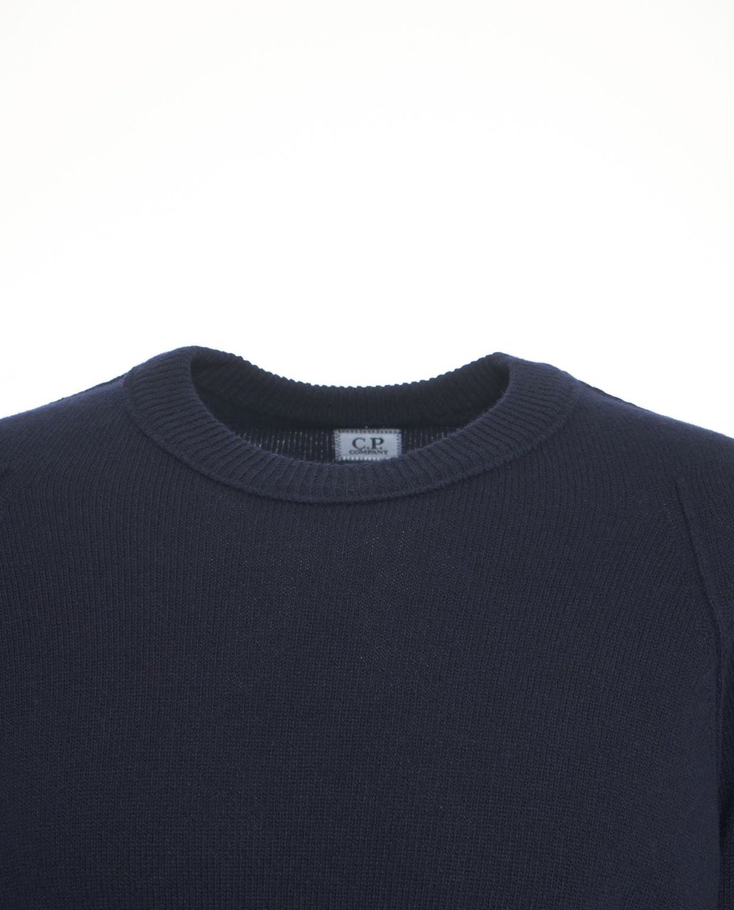 CP Company Sweater with logo detail Blauw