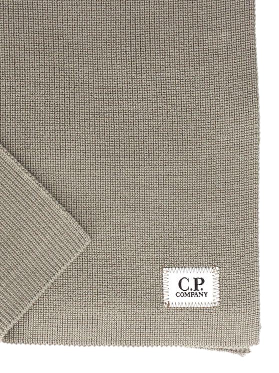 CP Company C.P. Company Sjaals Grijs Re-Wool Groen