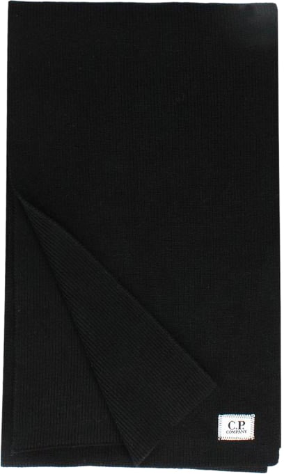 CP Company C.P. Company Sjaal Zwart Re-Wool Zwart