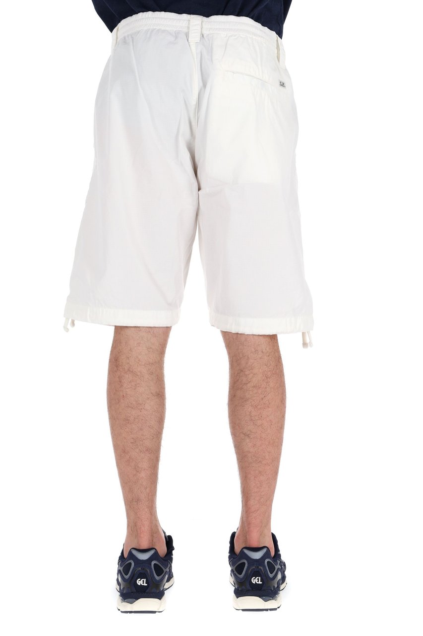 CP Company Cotton Ripstop Cargo Bermuda Wit