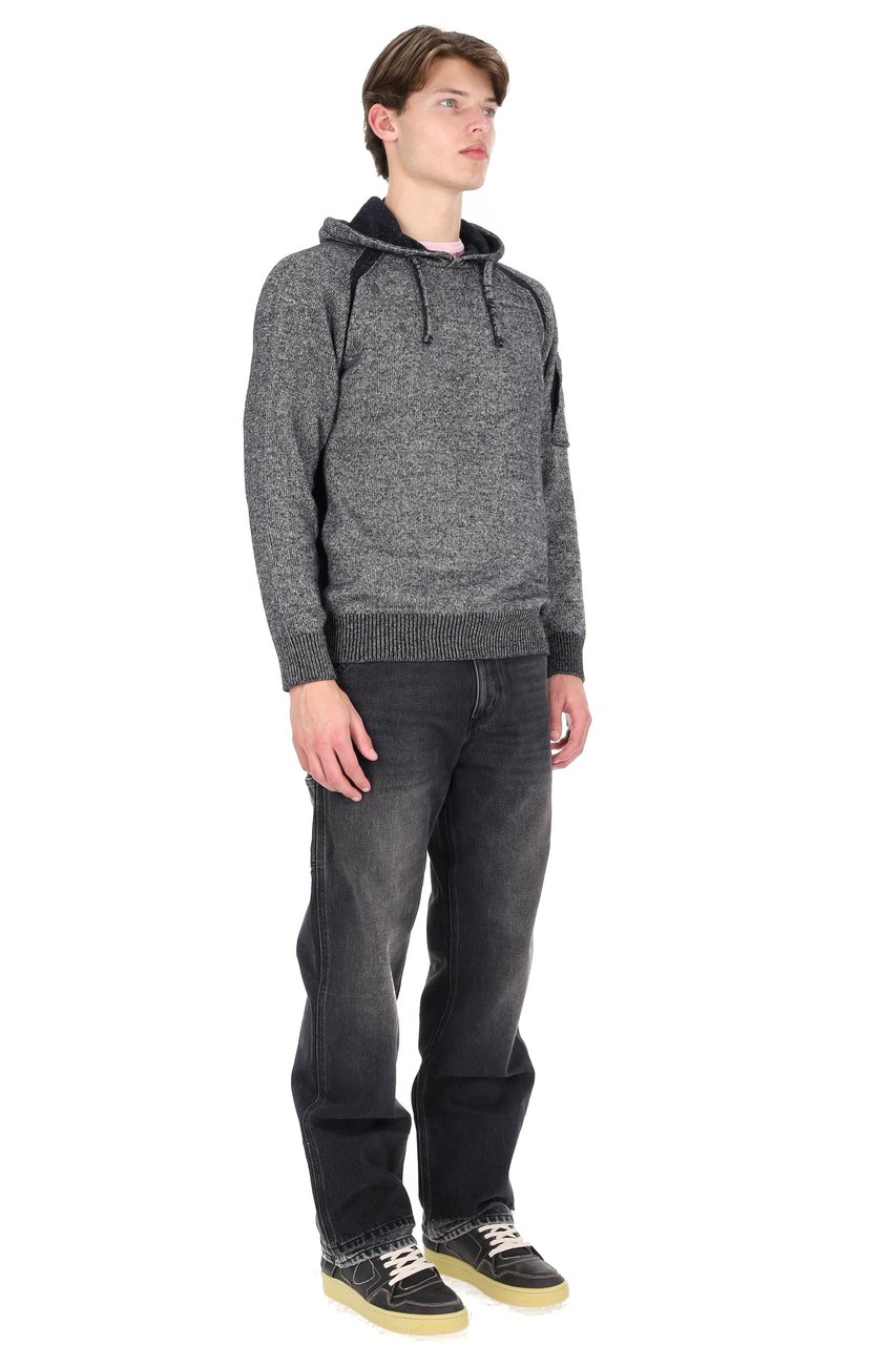 CP Company Mouliné Wool Hoodie Grijs