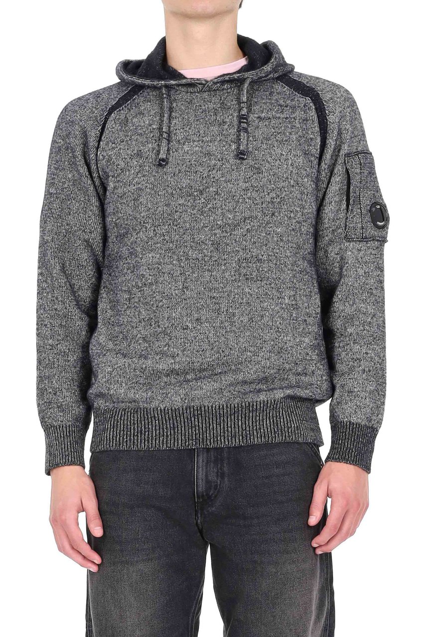 CP Company Mouliné Wool Hoodie Grijs