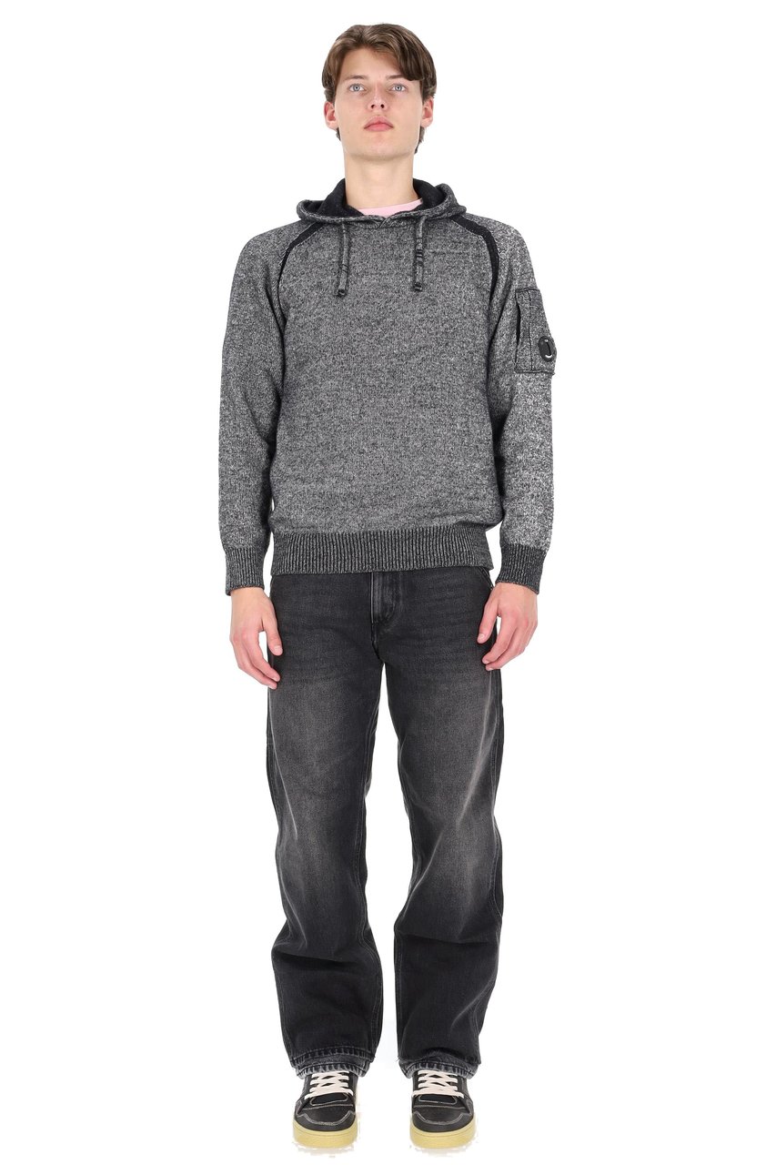 CP Company Mouliné Wool Hoodie Grijs
