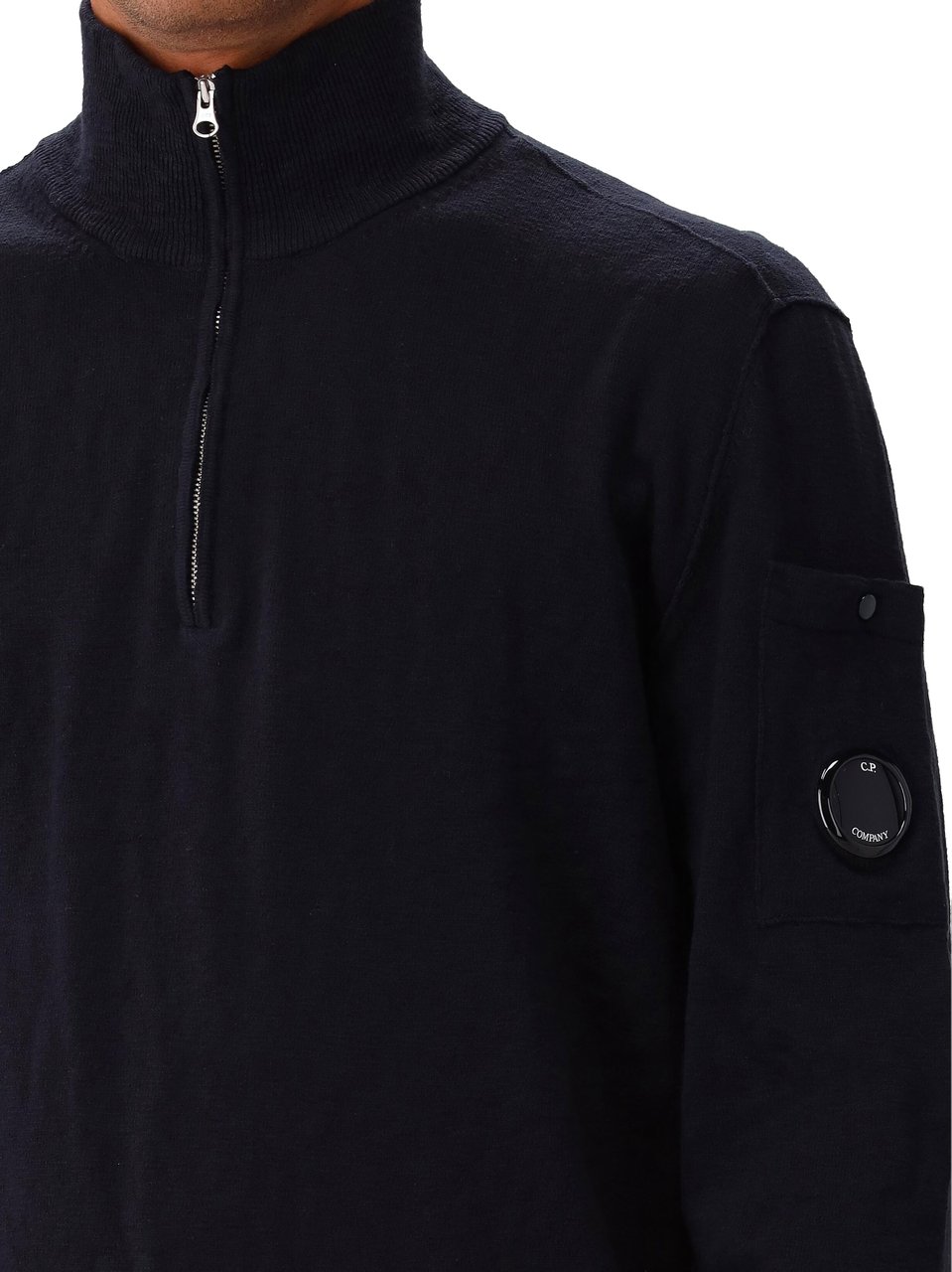 CP Company C.P. Company Trui Blauw Polo Collar Blauw