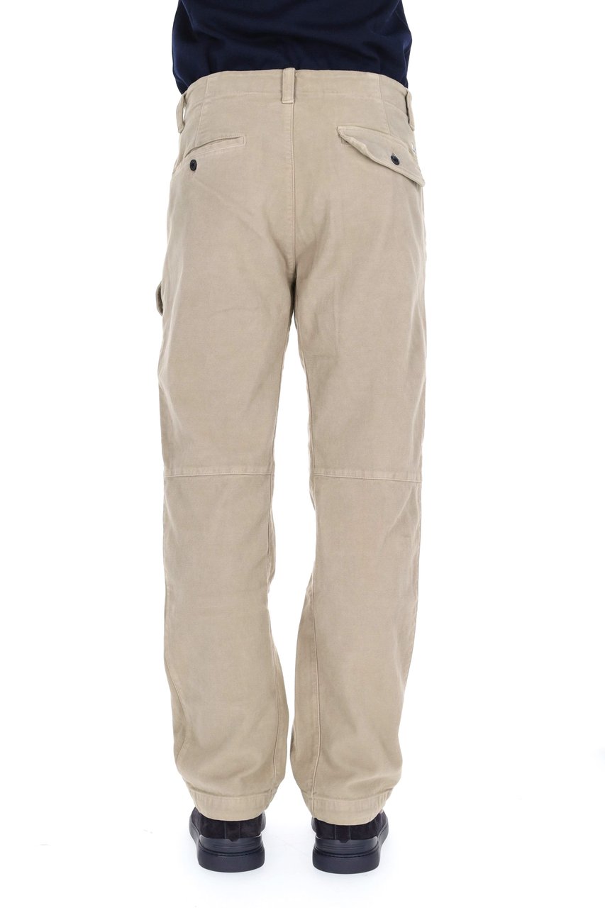 CP Company Stretch Moleskine Cotton Trousers Neutraal