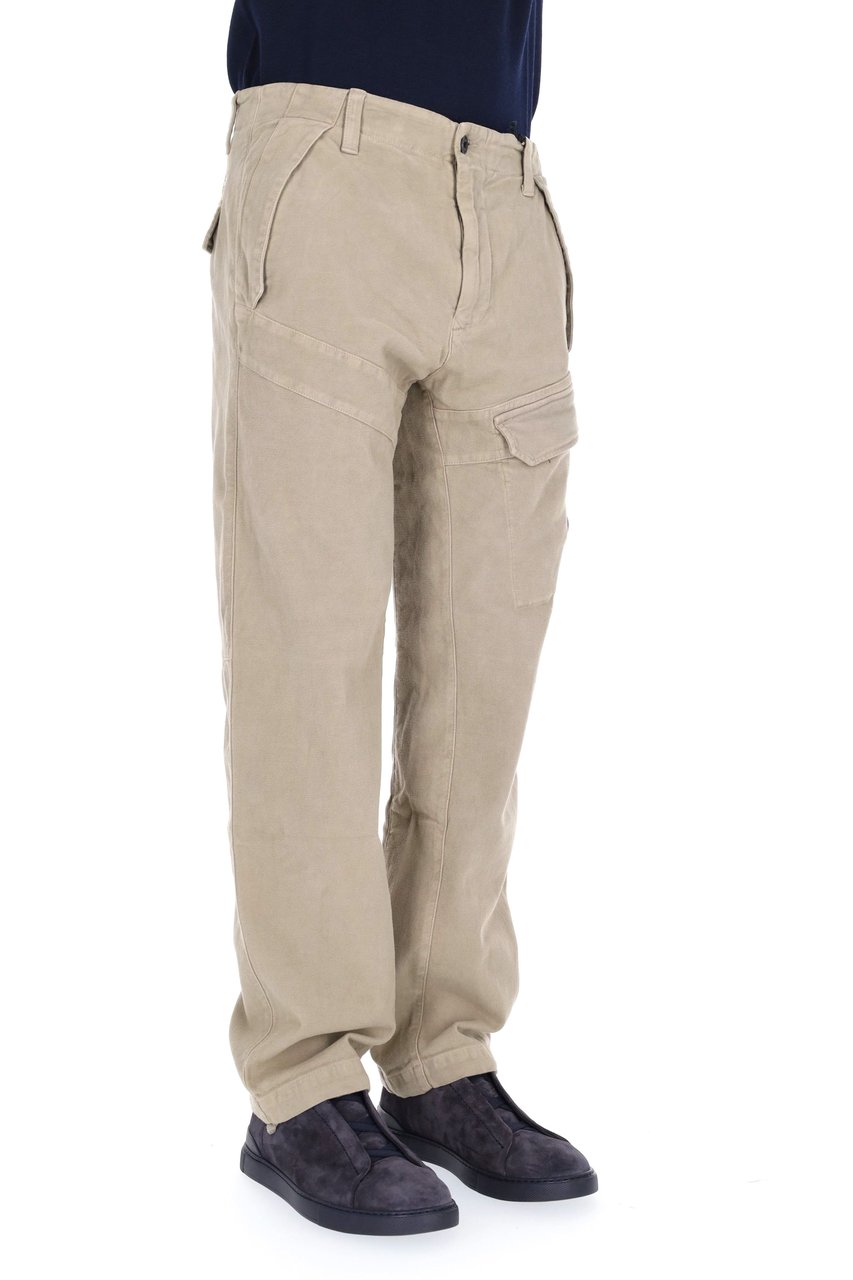 CP Company Stretch Moleskine Cotton Trousers Neutraal