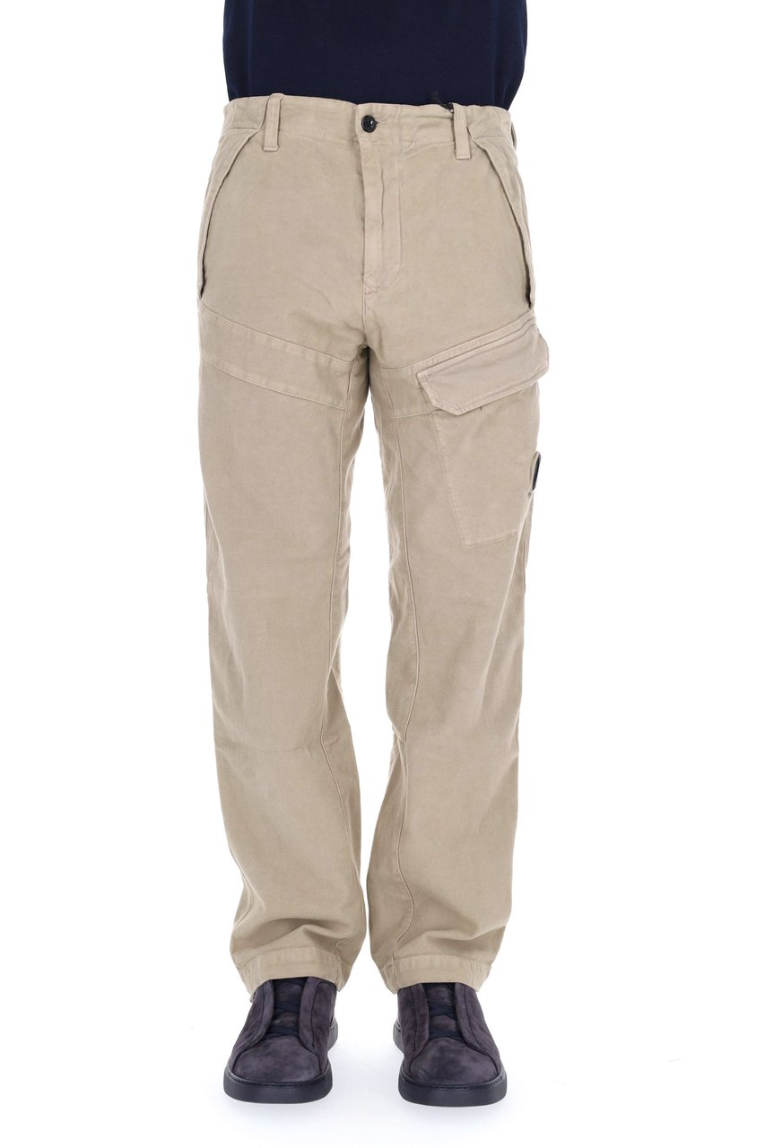 CP Company Stretch Moleskine Cotton Trousers Neutraal