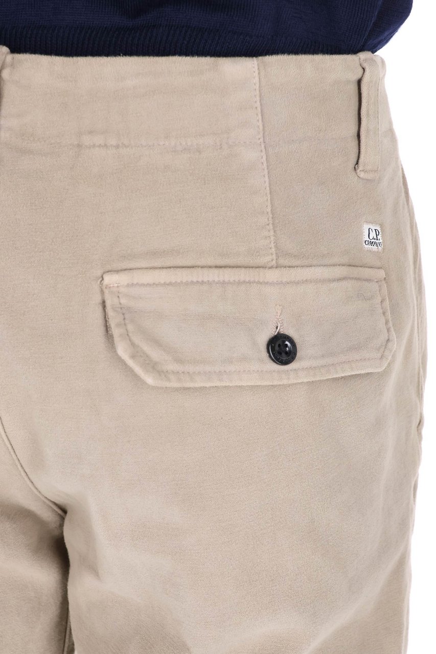 CP Company Stretch Moleskine Cotton Trousers Neutraal