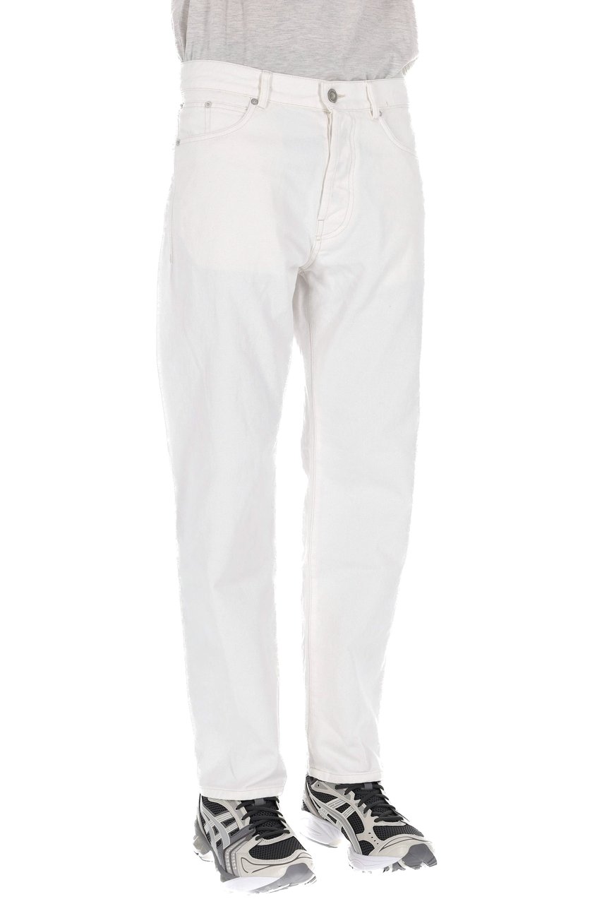 CP Company White 10oz Cotton Bull Jeans Wit