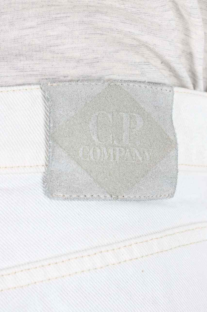 CP Company White 10oz Cotton Bull Jeans Wit