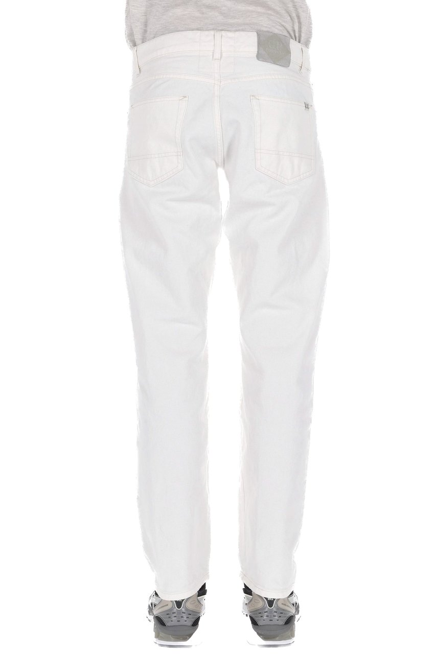 CP Company White 10oz Cotton Bull Jeans Wit