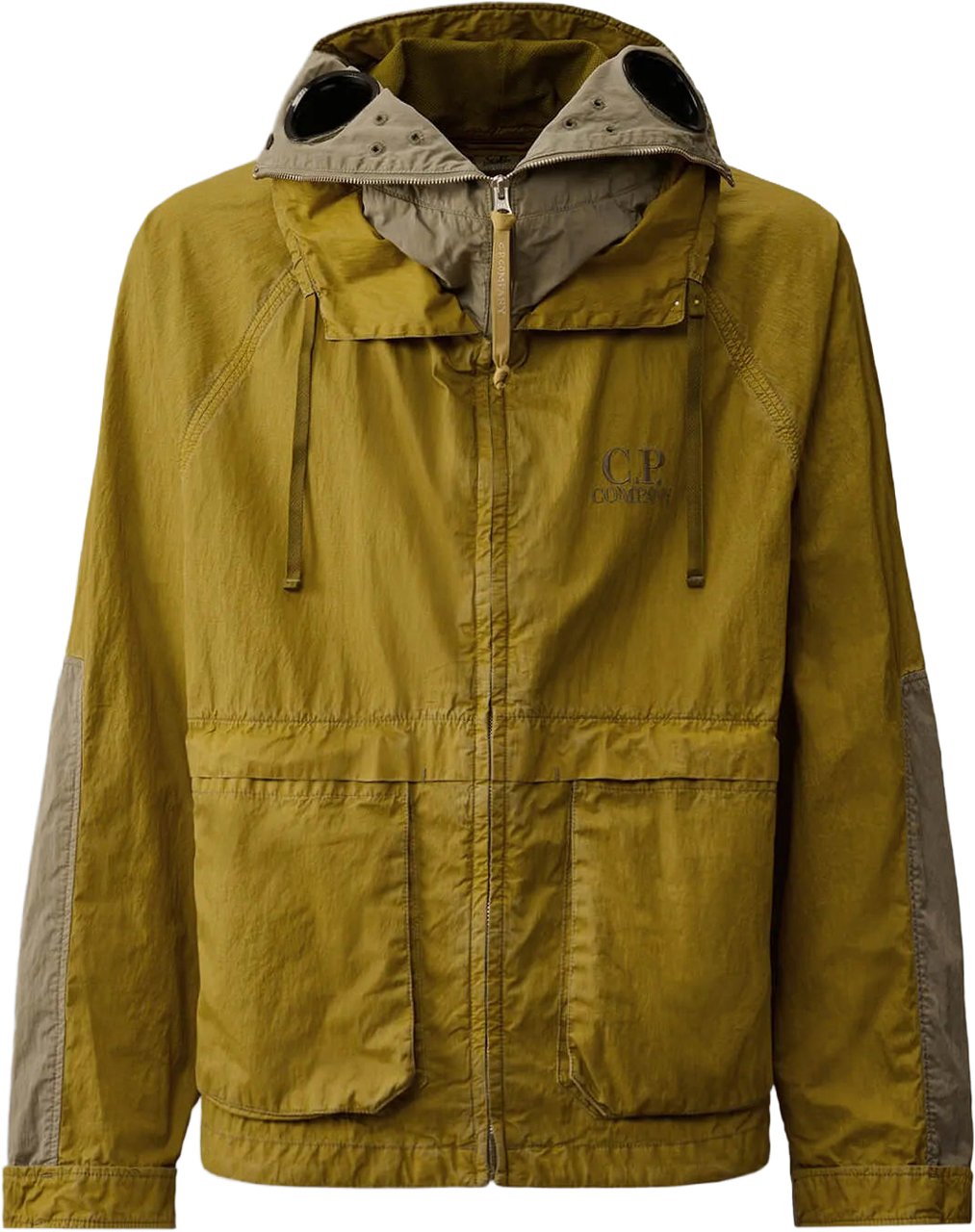 CP Company 50 FILI WAX EXPLORER JACKET GROEN Donkergroen