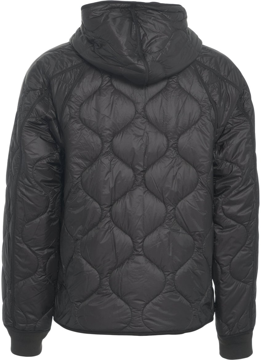 CP Company Hooded quilted jacket Zwart