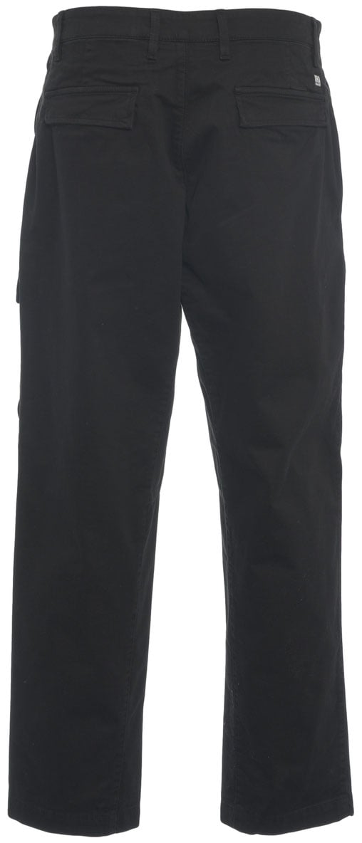 CP Company Pantaloni cargo con logo patch Zwart