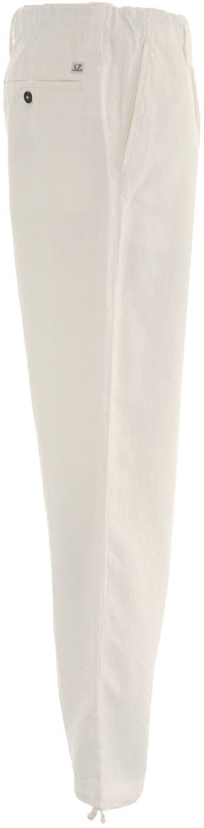 CP Company Linen cargo pants Wit