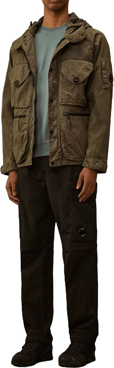 CP Company MICRO-REPS BOXY CARGO LENS BROEK ZWART Zwart