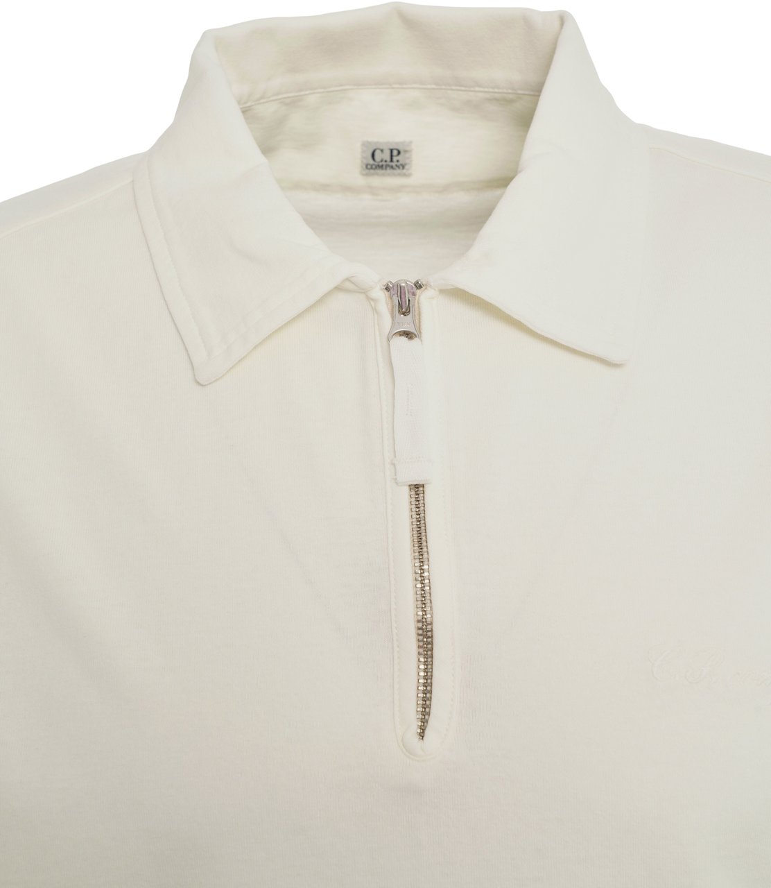 CP Company Cotton polo shirt Wit